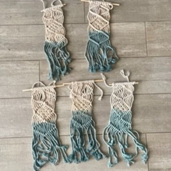 Lot of 26 Macrame Bohemian Hand Woven‎ Wall Hanging Tassel Home Decor-All Sizes - Picture 5 of 10